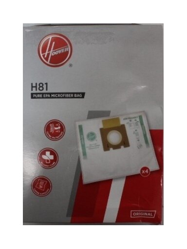 SALE OUT. | Hoover Pure Epa microfiber Vacuum cleaner bags | H81, | White | DAMAGED PACKAGING