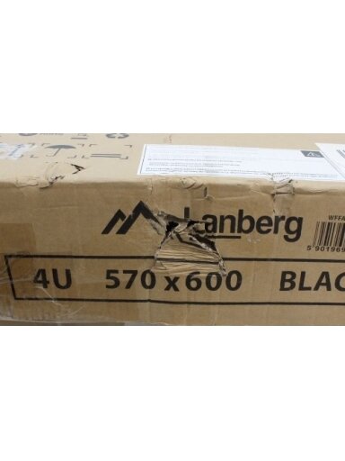 SALE OUT. Lanberg Rack cabinet 19" wall-mounted 4U 600 fast assembly (flat pack), black | SALE OUT. Lanberg Rack cabinet 19" wall-mounted 4U 600 fast assembly (flat pack) | WFFA-5604-10B | Black | DAMAGED PACKAGING, UNPACKED
