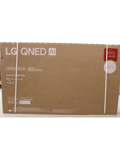 SALE OUT. LG 65QNED80A3A | 65 | Smart TV | webOS | UHD | DAMAGED PACKAGING SALE OUT. LG 65QNED80A3A | 65 | Smart TV | webOS | UHD | DAMAGED PACKAGING