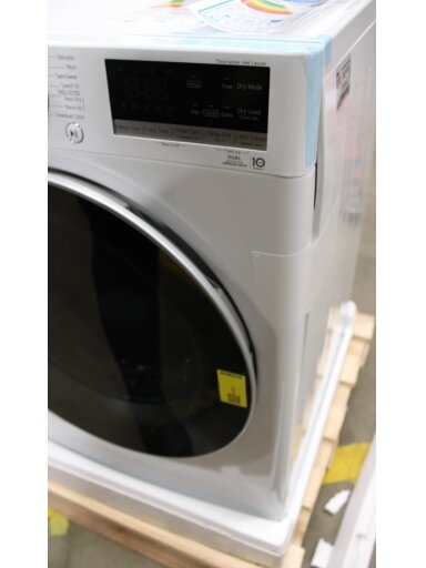 SALE OUT. | LG Dryer Machine | RH80V9AV3N | Energy efficiency class C | Front loading | 8 kg | LED | Depth 69 cm | Wi-Fi | White | DAMAGED PACKAGING AND RIGHT SIDE, DENTED FRONT (BOTTOM)