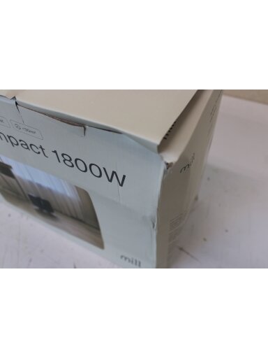SALE OUT. Mill | Heater | CUS1800MECBA | PTC Fan | 1800 W | Suitable for rooms up to 30 m² | Black | DAMAGED PACKAGING
