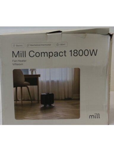 SALE OUT. Mill | Heater | CUS1800MECBA | PTC Fan | 1800 W | Suitable for rooms up to 30 m² | Black | DAMAGED PACKAGING