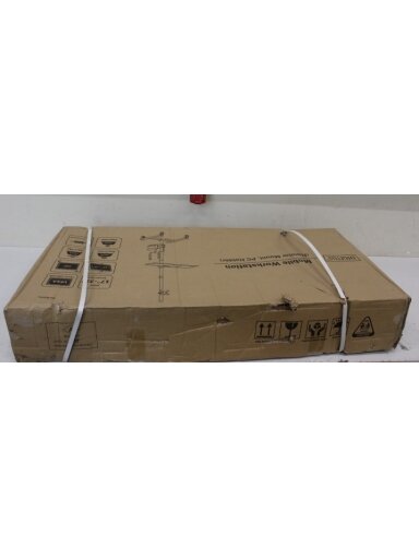 SALE OUT. Mobile workstation with individual height adjustment | DA-90374 | Monitor Mount, PC Holder | 17-32 " | Black | DAMAGED PACKAGING
