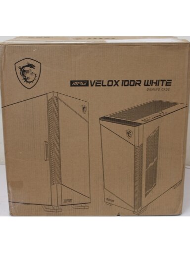 SALE OUT. MSI MPG VELOX 100R White PC Case, Mid-Tower, USB 3.2, Audio-out, Mic-in | MSI PC Case | MPG VELOX 100R WHITE | White | Mid-Tower | DAMAGED PACKAGING, DENTED CORNER (TOP) SALE OUT. MSI MPG VELOX 100R White PC Case, Mid-Tower, USB 3.2, Audio-out, Mic-in | MSI PC Case | MPG VELOX 100R WHITE | White | Mid-Tower | DAMAGED PACKAGING, DENTED CORNER (TOP)
