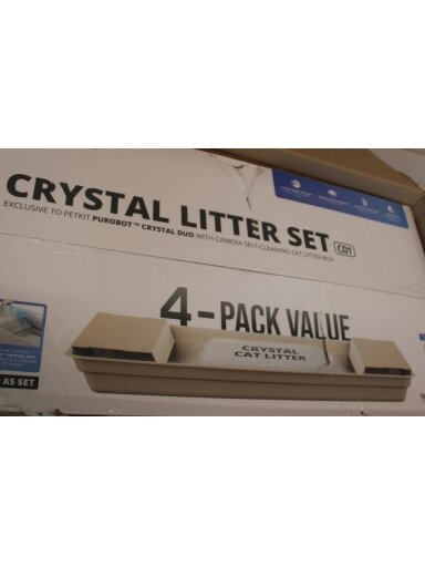 SALE OUT. | PETKIT Crystal Litter for Purobot Crystal Duo, 4 bags | DAMAGED PACKAGING