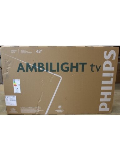 SALE OUT. Philips 43PUS8450/12 43" (108cm) 4K QLED Ambilight TV | Philips 4K QLED Ambilight TV | 43PUS8450/12 | 43 | Smart TV | TITAN OS | UHD | Black | DAMAGED PACKAGING