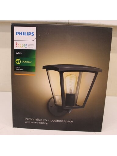 SALE OUT. Philips Hue Inara Outdoor wall light | E27 | 7 W | Warm white | DAMAGED PACKAGING