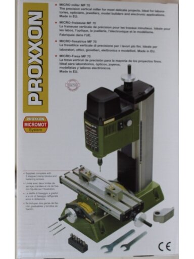 SALE OUT. PROXXON Metal Milling Machine MF 70 | SALE OUT. Proxxon Metal Milling Machine | MF 70 | 100 W | DAMAGED PACKAGING SALE OUT. PROXXON Metal Milling Machine MF 70 | SALE OUT. Proxxon Metal Milling Machine | MF 70 | 100 W | DAMAGED PACKAGING