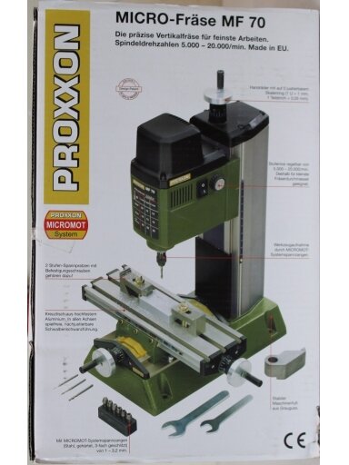 SALE OUT. PROXXON Metal Milling Machine MF 70 | SALE OUT. Proxxon Metal Milling Machine | MF 70 | 100 W | DAMAGED PACKAGING SALE OUT. PROXXON Metal Milling Machine MF 70 | SALE OUT. Proxxon Metal Milling Machine | MF 70 | 100 W | DAMAGED PACKAGING
