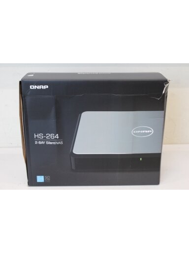 SALE OUT. | QNAP | 2-Bay SATA fanless home NAS | HS-264 | Up to 2 SATA 6Gb/s, 3Gb/s | Intel Celeron | N5105 4-core/4-thread | Processor frequency 2.9 GHz | 8 GB | N/A | DAMAGED PACKAGING