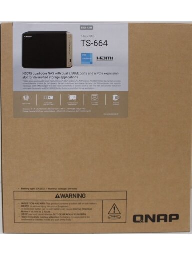 SALE OUT. QNAP | 6-Bay desktop NAS | TS-664-8G | Intel Celeron | N5095 4-core | Processor frequency 2.9 GHz | 8 GB | DDR4 | DEMO (SCRATCHED)