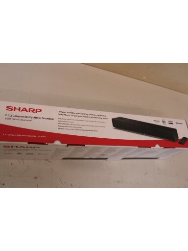 SALE OUT. | Sharp | 2.0.2 Compact Dolby Atmos Soundbar | HT-SB700 | 140 W | DEMO | Bluetooth | Black | Wireless connection