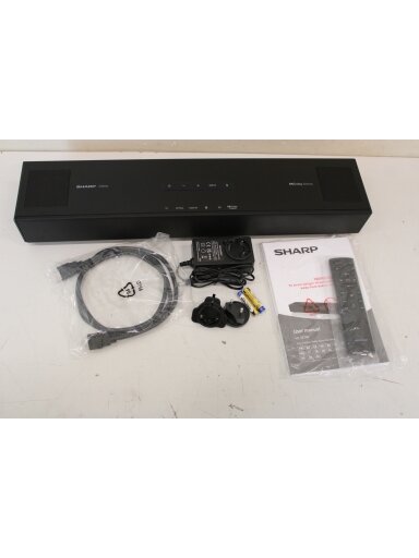 SALE OUT. | Sharp | 2.0.2 Compact Dolby Atmos Soundbar | HT-SB700 | 140 W | DEMO | Bluetooth | Black | Wireless connection
