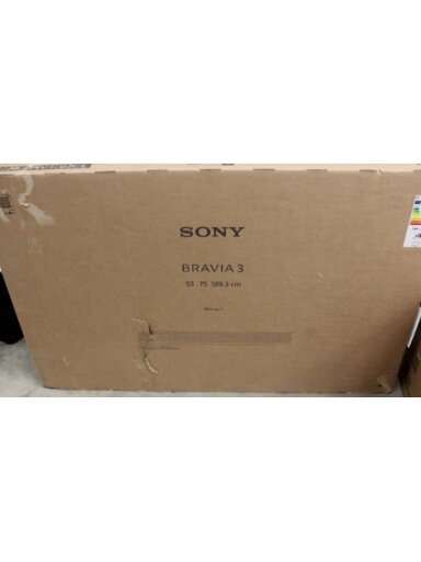 SALE OUT. Sony K75S35B Bravia 3 75" (189cm) 4K Ultra HD Smart Google D-LED TV | SALE OUT. | Sony TV | K75S35B Bravia 3 | 75 | Smart TV | Google TV | 4K UHD | DAMAGED PACKAGING, UNPACKED SALE OUT. Sony K75S35B Bravia 3 75" (189cm) 4K Ultra HD Smart Google D-LED TV | SALE OUT. | Sony TV | K75S35B Bravia 3 | 75 | Smart TV | Google TV | 4K UHD | DAMAGED PACKAGING, UNPACKED