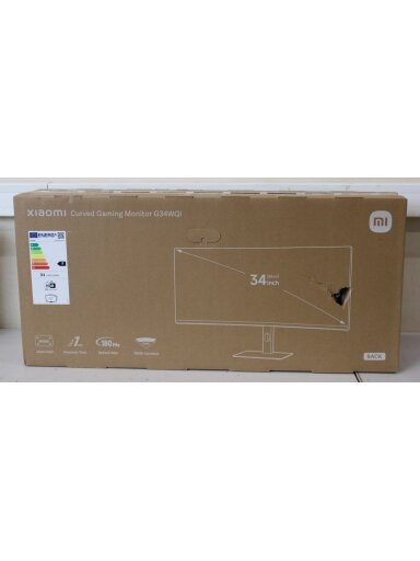 SALE OUT. Xiaomi | G34WQi | 34 " | WQHD | 21:9 | 180 Hz | 1 ms | 3440 x 1440 pixels | 350 cd/m² | HDMI ports quantity 2 | Black | Warranty 24 month(s) | DAMAGED PACKAGING SALE OUT. Xiaomi | G34WQi | 34 " | WQHD | 21:9 | 180 Hz | 1 ms | 3440 x 1440 pixels | 350 cd/m² | HDMI ports quantity 2 | Black | Warranty 24 month(s) | DAMAGED PACKAGING