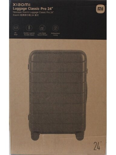 SALE OUT. | Xiaomi | Luggage Classic Pro 24" | Grey | 24 month(s) | DAMAGED PACKAGING AND ITEM BODY (TOP)