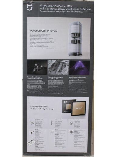 SALE OUT. Xiaomi Mijia Smart Air Purifier Max EU | Xiaomi Mijia Smart Air Purifier Max EU | Suitable for rooms up to 63-108 m² | White | DAMAGED PACKAGING SALE OUT. Xiaomi Mijia Smart Air Purifier Max EU | Xiaomi Mijia Smart Air Purifier Max EU | Suitable for rooms up to 63-108 m² | White | DAMAGED PACKAGING