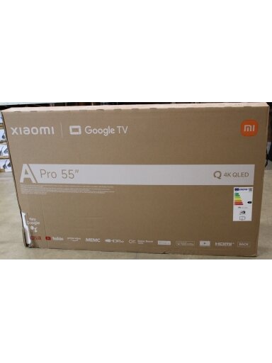 SALE OUT. Xiaomi QLED TV A Pro 2026 55'' | Xiaomi QLED TV A Pro 2026 | 55 | Smart TV | Google TV | 4K UHD | DAMAGED PACKAGING SALE OUT. Xiaomi QLED TV A Pro 2026 55'' | Xiaomi QLED TV A Pro 2026 | 55 | Smart TV | Google TV | 4K UHD | DAMAGED PACKAGING