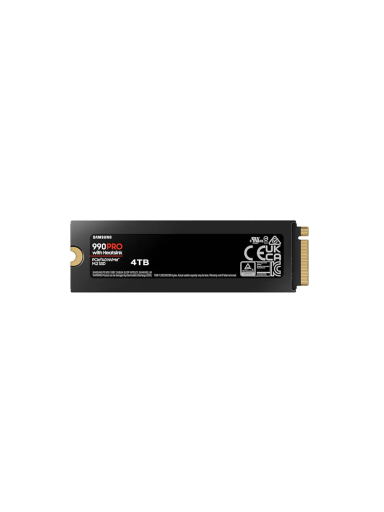 Samsung | 990 PRO with Heatsink | 4000 GB | SSD form factor M.2 2280 | Solid-state drive interface M.2 NVME | Read speed 7450 MB/s | Write speed 6900 MB/s
