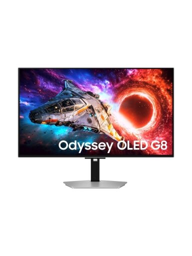 Samsung LS32HG800SUXEN Odyssey OLED G8 | 32 " | OLED | 4K | 16:9 | 240 Hz | 0.03 ms | 3840 x 2160 pixels | 300 cd/m² | HDMI ports quantity 2 | Silver Samsung LS32HG800SUXEN Odyssey OLED G8 | 32 " | OLED | 4K | 16:9 | 240 Hz | 0.03 ms | 3840 x 2160 pixels | 300 cd/m² | HDMI ports quantity 2 | Silver