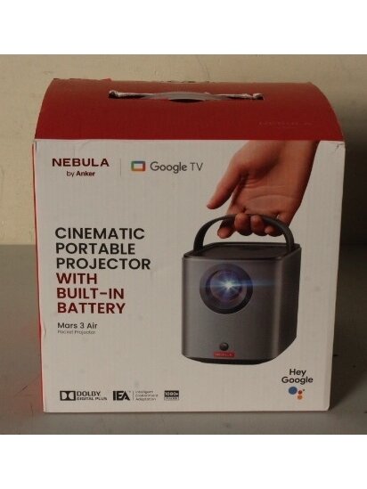 SALE OUT. Anker Nebula Mars 3 Air Google TV Projector with Built-In Netflix | Full HD (1920x1080) | 400 ANSI lumens | Black | DAMAGED PACKAGING AS DEMO | Wi-Fi