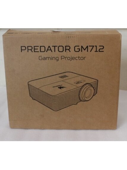 SALE OUT. Acer PREDATOR GM712 Projector, DLP, 4K UHD, 4000lm, 20000/1, HDMI, Black | SALE OUT. Acer | PREDATOR GM712 | 4K UHD (3840 x 2160) | 3600 ANSI lumens | Black | USED
