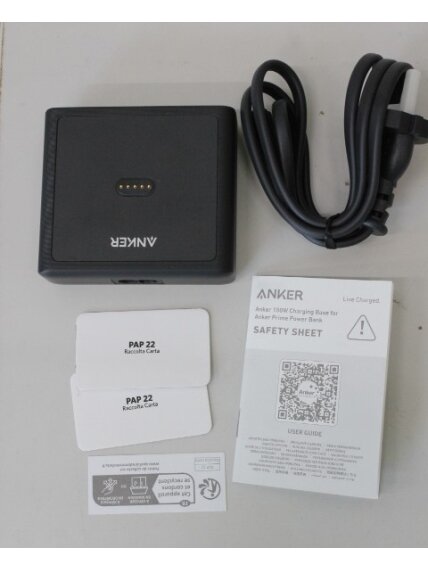 SALE OUT. Anker Prime Charging Base for Power Bank, 100W | A1902311 | Black | UNPACKED, DAMAGED PACKAGING, SCRATCHED 3 SALE OUT. Anker Prime Charging Base for Power Bank, 100W | A1902311 | Black | UNPACKED, DAMAGED PACKAGING, SCRATCHED 3