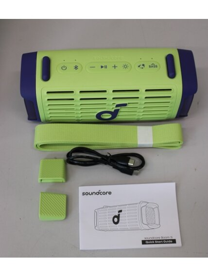 SALE OUT. Anker Soundcore Boom 3i Portable Bluetooth Speaker, Green | Anker Soundcore Speaker | Boom 3i | Warranty 24 month(s) | 50 W | Waterproof | Bluetooth | Wireless connection | Portable | Green | DEMO 1