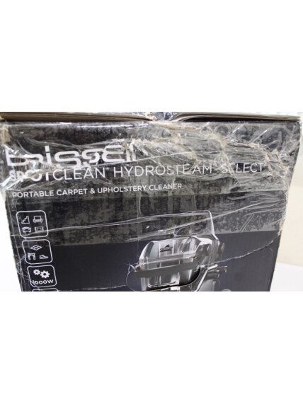 SALE OUT. | Bissell Portable Carpet and Upholstery Cleaner | SpotClean HydroSteam Select | Corded operating | Washing function | 1000 W | Black | 23 month(s) | DAMAGED PACKAGING 1