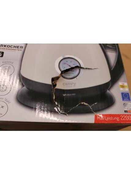 SALE OUT. Camry CR 1344 Electric kettle with a thermometer 1,7L, Cream | SALE OUT. | Camry Kettle with a thermometer | CR 1344 | Electric | 2200 W | 1.7 L | Stainless steel | 360° rotational base | Cream | DAMAGED PACKAGING 1 SALE OUT. Camry CR 1344 Electric kettle with a thermometer 1,7L, Cream | SALE OUT. | Camry Kettle with a thermometer | CR 1344 | Electric | 2200 W | 1.7 L | Stainless steel | 360° rotational base | Cream | DAMAGED PACKAGING 1