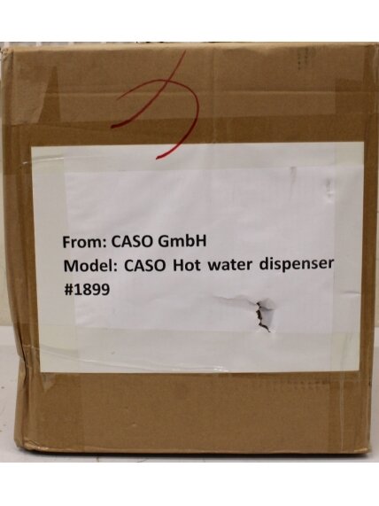 SALE OUT. Caso 01899 Hot Water Dispenser NOT ORIGINAL PACKAGING, SCRATCHED, DEMO | SALE OUT. | Caso NOT ORIGINAL PACKAGING, SCRATCHED, MISSING MANUAL