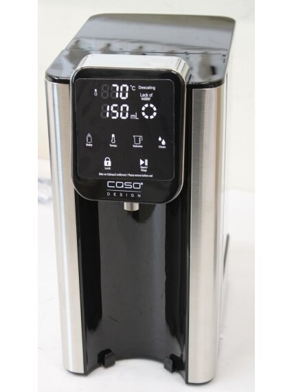 SALE OUT. Caso Turbo Hot Water Dispenser | Hot 7 | Water Dispenser | 2200-2600 W | 2.7 L | Plastic/Stainless Steel | Black/Stainless Steel | DAMAGED PACKAGING, BROKEN INER PACKAGING, DAMAGED GLASS CONTAINER 6
