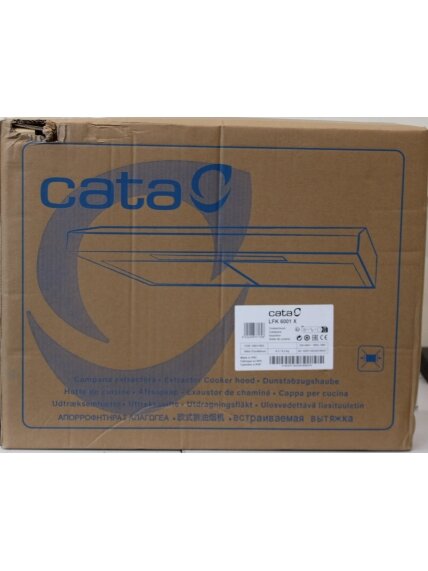 SALE OUT. Cata Built-in Hood LFK 6001 X Width 60cm, Max 162 m³/h, LED, Stainless steel | SALE OUT. CATA Hood | LFK 6001 X | Conventional | Energy efficiency class B | Width 60 cm | 162 m³/h | Mechanical | LED | Stainless steel | DAMAGED PACKAGING | 24 mon 1 SALE OUT. Cata Built-in Hood LFK 6001 X Width 60cm, Max 162 m³/h, LED, Stainless steel | SALE OUT. CATA Hood | LFK 6001 X | Conventional | Energy efficiency class B | Width 60 cm | 162 m³/h | Mechanical | LED | Stainless steel | DAMAGED PACKAGING | 24 mon 1