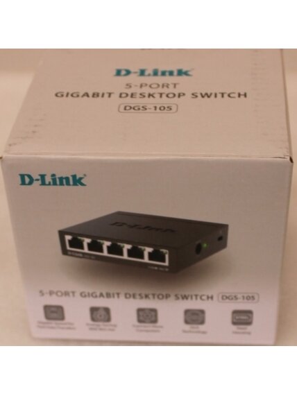 SALE OUT. D-Link DGS-105GL/E 5-Port Gigabit Ethernet Switch | SALE OUT. Ethernet Switch | DGS-105/E | Unmanaged | Desktop | Gigabit Ethernet (copper) ports quantity 5 | 60 month(s) | UNPACKED