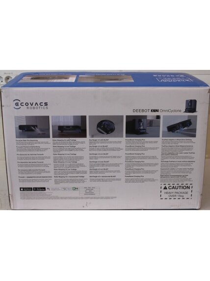 SALE OUT. Ecovacs DEEBOT X12 OmniCyclone Vacuum cleaner, Robot, Wet&Dry, TruEdge 3.0, AIVI 3D 3.0, Gray | Ecovacs Robot Vacuum Cleaner | DEEBOT X12 OmniCyclone | Wet&Dry | Li-Ion | 4000 mAh | Dust capacity 0.25 L | 22000 Pa | Gray | DAMAGED PACKAGING, SCR 3 SALE OUT. Ecovacs DEEBOT X12 OmniCyclone Vacuum cleaner, Robot, Wet&Dry, TruEdge 3.0, AIVI 3D 3.0, Gray | Ecovacs Robot Vacuum Cleaner | DEEBOT X12 OmniCyclone | Wet&Dry | Li-Ion | 4000 mAh | Dust capacity 0.25 L | 22000 Pa | Gray | DAMAGED PACKAGING, SCR 3