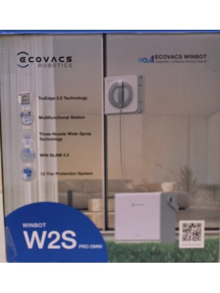 SALE OUT. | Ecovacs WINBOT W2S PRO OMNI Window Cleaning Robot DEMO, WET, DIRTY