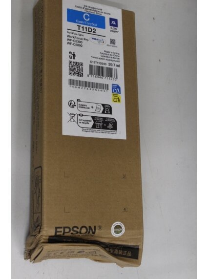 SALE OUT. Epson Singlepack Ink Cartridge XL Cyan | SALE OUT. Epson C13T11D240 | Ink cartrige | Cyan | DAMAGED PACKAGING