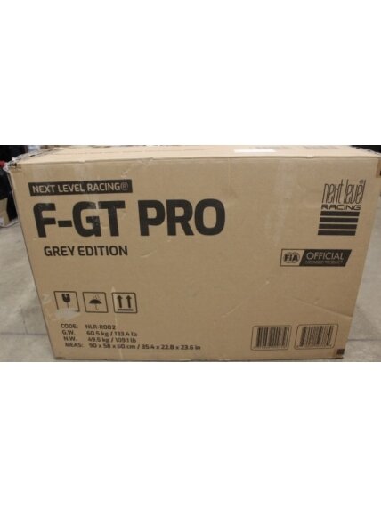 SALE OUT. | F-GT Pro Formula and GT Grey Edition | Racing Simulator Cockpit | Steel | Grey | DAMAGED PACKAGING AND MANUAL, SCRATCHED, MOUNTING MARKS, MISSING SCREWS (M6 16MM, M8 80MM), WASHERS (M6) AND ALLEN KEYS (4, 5, 6MM) | 24 month(s) 2 SALE OUT. | F-GT Pro Formula and GT Grey Edition | Racing Simulator Cockpit | Steel | Grey | DAMAGED PACKAGING AND MANUAL, SCRATCHED, MOUNTING MARKS, MISSING SCREWS (M6 16MM, M8 80MM), WASHERS (M6) AND ALLEN KEYS (4, 5, 6MM) | 24 month(s) 2