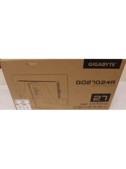 SALE OUT. GIGABYTE MONITOR 27" QHD GO27Q24A EK | SALE OUT. | Gigabyte GO27Q24A EK | 27 " | QD‑OLED | QHD | 240 Hz | 0.03 ms | 2560 x 1440 pixels | 400 cd/m² | HDMI ports quantity 2 | DAMAGED PACKAGING, UNPACKED