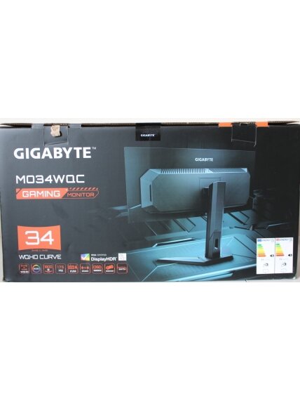 SALE OUT. GIGABYTE MONITOR 34" MO34WQC EK | SALE OUT. MO34WQC EK1 | 34 " | OLED | WQHD | 175 Hz | 0.03 ms | 3440 x 1440 pixels | 250 cd/m² | HDMI ports quantity 2 | Warranty 36 month(s) | DAMAGED PACKAGING, DEMO SALE OUT. GIGABYTE MONITOR 34" MO34WQC EK | SALE OUT. MO34WQC EK1 | 34 " | OLED | WQHD | 175 Hz | 0.03 ms | 3440 x 1440 pixels | 250 cd/m² | HDMI ports quantity 2 | Warranty 36 month(s) | DAMAGED PACKAGING, DEMO
