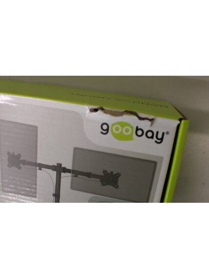SALE OUT. Goobay Dual Monitor Mount Flex, Black | Goobay Dual Monitor Mount Flex | Swivel, Tilt, Rotation | 17-32 " | Maximum weight (capacity) 8 kg | DAMAGED PACKAGING | Black 1 SALE OUT. Goobay Dual Monitor Mount Flex, Black | Goobay Dual Monitor Mount Flex | Swivel, Tilt, Rotation | 17-32 " | Maximum weight (capacity) 8 kg | DAMAGED PACKAGING | Black 1