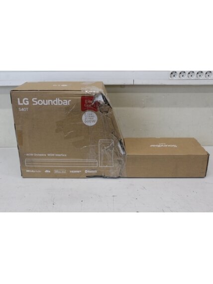 SALE OUT. LG Soundbar S40T for TV 2.1 ch. with Bluetooth | LG Soundbar 2.1 Channel Sound System | S40T | 27 " | IPS | FHD | 16:9 | 60 Hz | 14 ms | 1920 x 1080 | 250 cd/m² | HDMI ports quantity 2 | Black | Warranty 24 month(s) | DAMAGED PACKAGING | Blueto SALE OUT. LG Soundbar S40T for TV 2.1 ch. with Bluetooth | LG Soundbar 2.1 Channel Sound System | S40T | 27 " | IPS | FHD | 16:9 | 60 Hz | 14 ms | 1920 x 1080 | 250 cd/m² | HDMI ports quantity 2 | Black | Warranty 24 month(s) | DAMAGED PACKAGING | Blueto