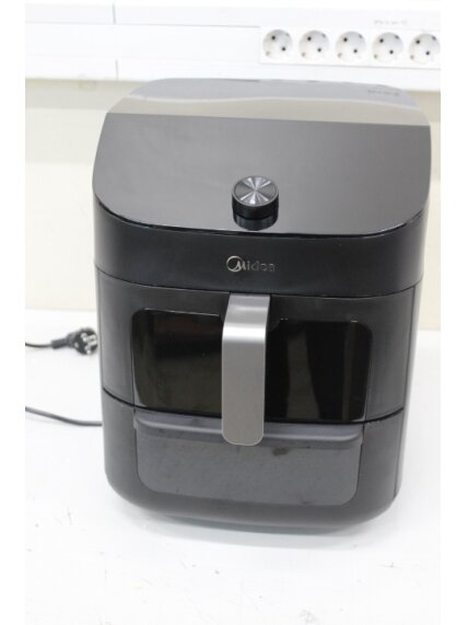 SALE OUT. Midea MAD1100DADK Air fryer digital,Two-zone cavity, 6.4L + 4.4L | Midea Two Zone Airfryer | MAD1100DADK | Power 1850 W | Capacity 4.4/6.4 L | Rapid Air technology | Black | USED, DIRTY, SCRATCHED ON TOP 6 SALE OUT. Midea MAD1100DADK Air fryer digital,Two-zone cavity, 6.4L + 4.4L | Midea Two Zone Airfryer | MAD1100DADK | Power 1850 W | Capacity 4.4/6.4 L | Rapid Air technology | Black | USED, DIRTY, SCRATCHED ON TOP 6