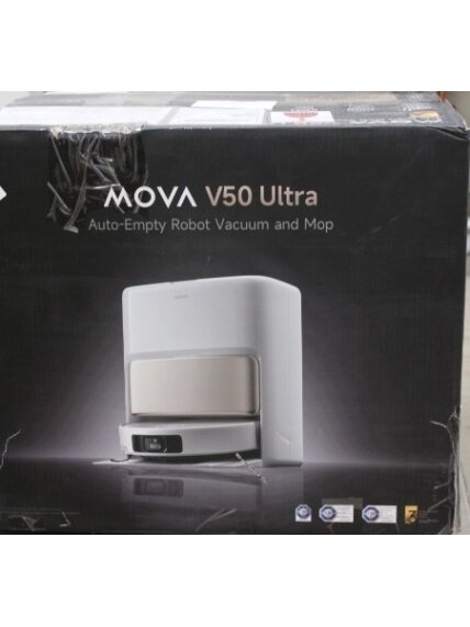 SALE OUT. MOVA V50 Ultra Robot Vacuum, White | MOVA Robot Vacuum | V50 Ultra | Wet&Dry | 6400 mAh | Dust capacity 3.2 L | 24000 Pa | White | DAMAGED PACKAGING | 34 month(s) SALE OUT. MOVA V50 Ultra Robot Vacuum, White | MOVA Robot Vacuum | V50 Ultra | Wet&Dry | 6400 mAh | Dust capacity 3.2 L | 24000 Pa | White | DAMAGED PACKAGING | 34 month(s)