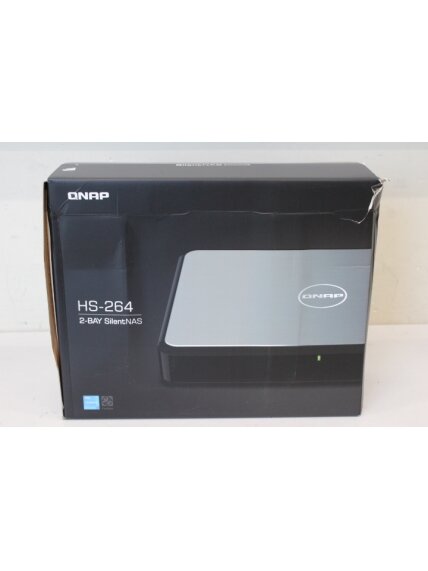 SALE OUT. | QNAP | 2-Bay SATA fanless home NAS | HS-264 | Up to 2 SATA 6Gb/s, 3Gb/s | Intel Celeron | N5105 4-core/4-thread | Processor frequency 2.9 GHz | 8 GB | N/A | DAMAGED PACKAGING