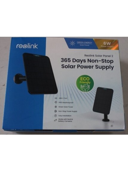 SALE OUT. | Reolink | Solar charger for video cameras | Solar Panel 2 | UNPACKED, SCRATCHED HOLDER | 23 month(s) 4