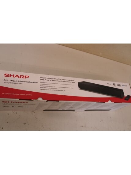 SALE OUT. | Sharp | 2.0.2 Compact Dolby Atmos Soundbar | HT-SB700 | 140 W | DEMO | Bluetooth | Black | Wireless connection 1