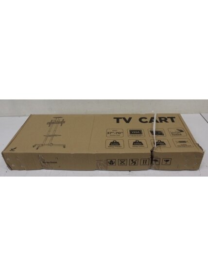 SALE OUT. Sunne 37-70", Fixed height | Sunne Floor stand | S112 multifunctional Mobile TV cart | Tilt | 37-70 " | DAMAGED PACKAGING | Black