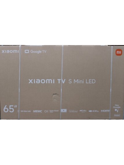 SALE OUT. Xiaomi TV S Mini LED 65 2026 | SALE OUT. Xiaomi | S Mini LED 2026 | 65 | Smart TV | Google TV | 4K UHD | Dark Grey | DAMAGED PACKAGING, DENTED BACKSIDE SALE OUT. Xiaomi TV S Mini LED 65 2026 | SALE OUT. Xiaomi | S Mini LED 2026 | 65 | Smart TV | Google TV | 4K UHD | Dark Grey | DAMAGED PACKAGING, DENTED BACKSIDE