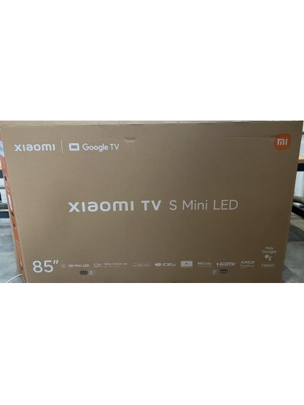 SALE OUT. Xiaomi TV S Mini LED 85 2026 | SALE OUT. | Xiaomi S Mini LED 2026 | 85 | Smart TV | Google TV | 4K UHD | Dark Grey | DAMAGED PACKAGING, DENTED FRAME